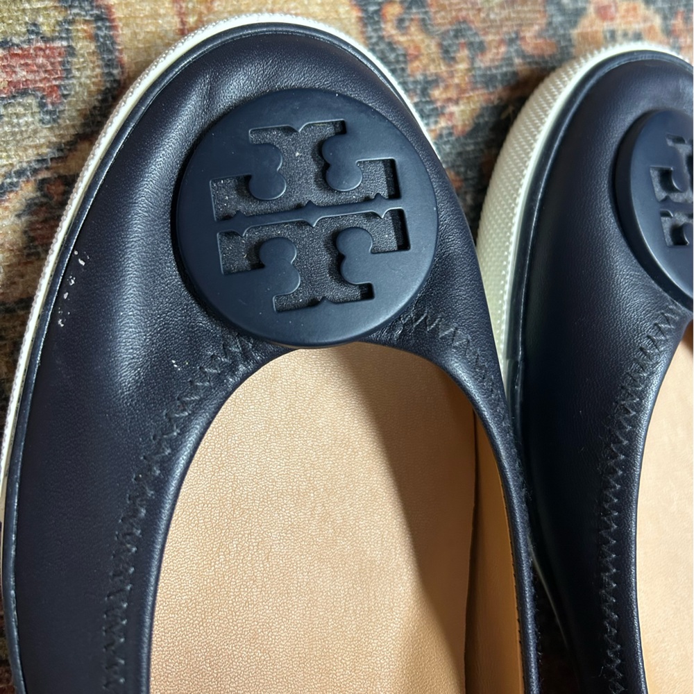 Tory Burch navy flats